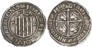 1520. Juana y Carlos. Zaragoza. 1 real. (AC. ... 