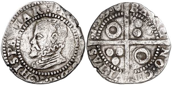 1598. Felipe II. Barcelona. 1 croat. (AC. ... 