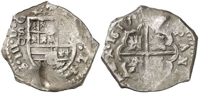 1617. Felipe III. Sevilla. D. 2 reales. (AC. ... 