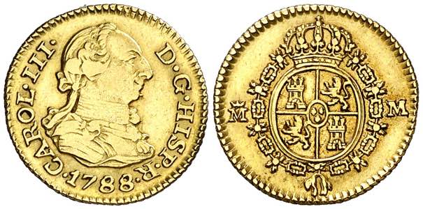 1788. Carlos III. Madrid. M. 1/2 escudo. ... 