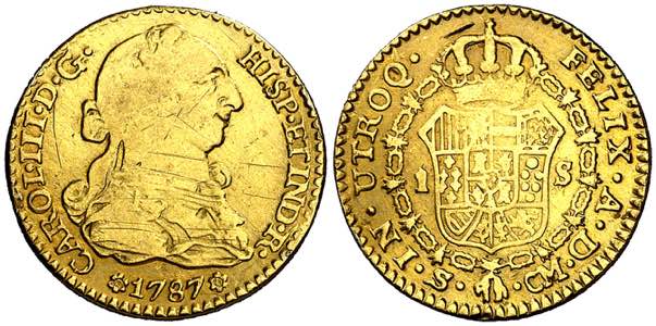 1787. Carlos III. Sevilla. CM. 1 escudo. ... 