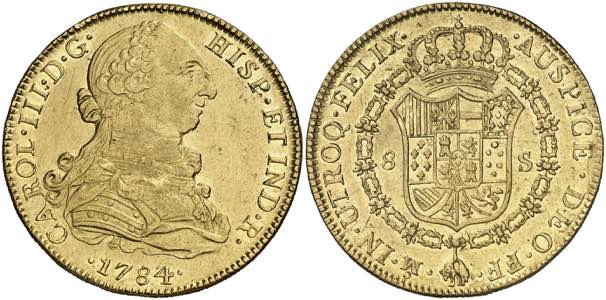 1784/3. Carlos III. México. FF. 8 escudos. ... 