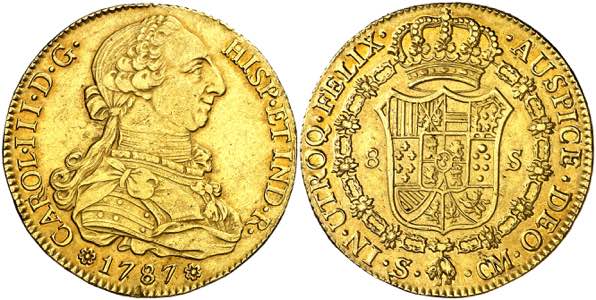 1787/6. Carlos III. Sevilla. CM/C. 8 ... 