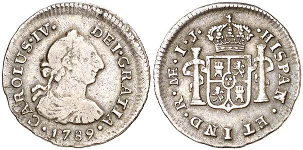 1789. Carlos IV. Lima. IJ. 1/2 real. (AC. ... 