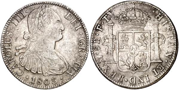 1803. Carlos IV. México. FT. 8 reales. (AC. ... 