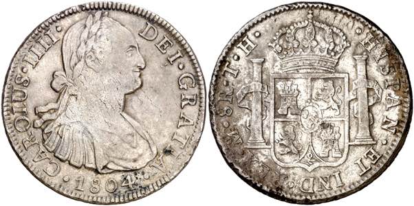 1804. Carlos IV. México. TH. 8 reales. (AC. ... 