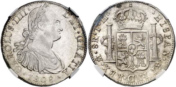 1808. Carlos IV. México. TH. 8 reales. (AC. ... 