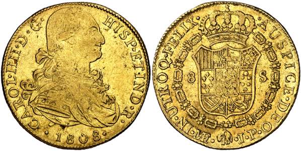 1808. Carlos IV. Lima. JP. 8 escudos. (AC. ... 