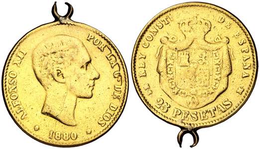1880*----. Alfonso XII. MSM. 25 pesetas. ... 