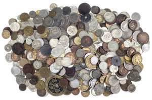 Lote de 400 monedas aproximadamente de ... 