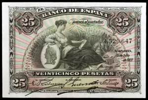 1907. 25 pesetas. (Ed. B102) (Ed. 318). 15 ... 
