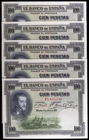 1925. 100 pesetas. (Ed. C1) (Ed. 350). 1 de ... 