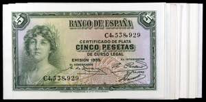 1935. 5 pesetas. (Ed. C14a) (Ed. 363a). 38 ... 
