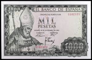 1965. 1000 pesetas. (Ed. D72) (Ed. 471). 19 ... 