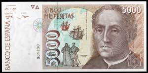 1992. 5000 pesetas. (Ed. E10) (Ed. 484). 12 ... 