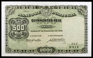 Portugal. 1904. Banco de Portugal. 500 reis. ... 