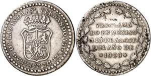 1808. Fernando VII. México. Proclamación. ... 
