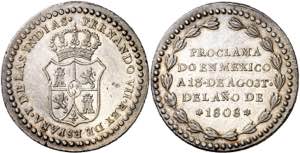 1808. Fernando VII. México. Proclamación. ... 