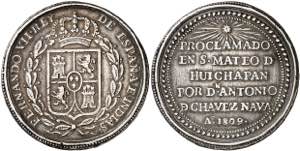 1809. Fernando VII. San Mateo de Huichapán. ... 