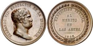 1828. Fernando VII. Madrid. Premio al ... 