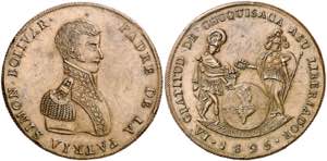 Bolivia. 1825. Simón Bolívar. Chuquisaca. ... 