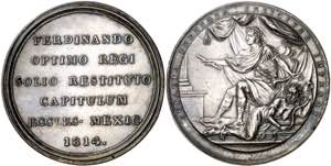 1814. Fernando VII. México. El Cabildo ... 
