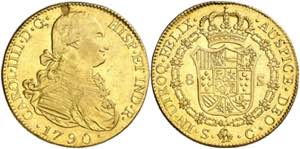1790. Carlos IV. Sevilla. C. 8 escudos. (AC. ... 