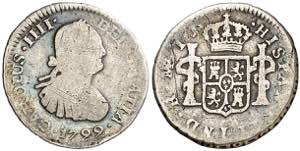 1799. Carlos IV. Lima. IJ. 1/2 de real. (AC. ... 