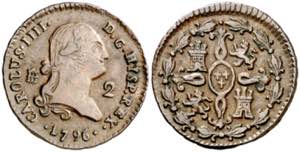 1796. Carlos IV. Segovia. 2 maravedís. (AC. ... 