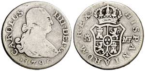 1795. Carlos IV. Madrid. MF. 1/2 real. (AC. ... 