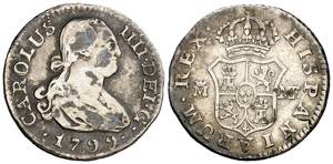1799. Carlos IV. Madrid. MF. 1/2 real. (AC. ... 