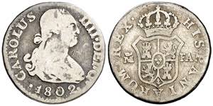 1802. Carlos IV. Madrid. FA. 1/2 real. (AC. ... 