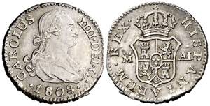 1808. Carlos IV. Madrid. AI. 1/2 real. (AC. ... 