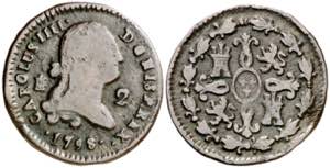 1798. Carlos IV. Segovia. 2 maravedís. (AC. ... 
