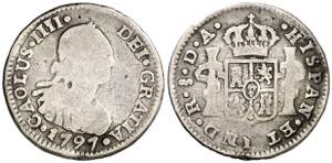 1797. Carlos IV. Santiago. DA. 1/2 real. ... 