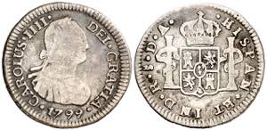 1799. Carlos IV. Santiago. DA. 1/2 real. ... 