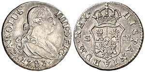 1793. Carlos IV. Sevilla. CN. 1/2 real. (AC. ... 