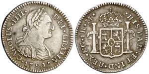 1791. Carlos IV. Guatemala. M. 1 real. (AC. ... 