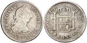 1790. Carlos IV. Lima. IJ. 1 real. (AC. ... 