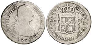 1795. Carlos IV. Lima. IJ. 1 real. (AC. ... 