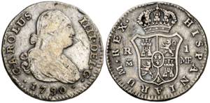 1790. Carlos IV. Madrid. MF. 1 real. (AC. ... 