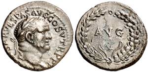 (74 d.C.). Vespasiano. Éfeso. Denario. ... 
