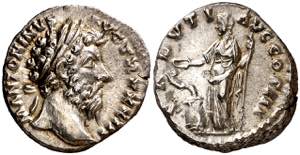 (168-169 d.C.). Marco Aurelio. Denario. ... 