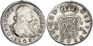 1807/6. Carlos IV. Madrid. FA. 1 real. (AC. ... 