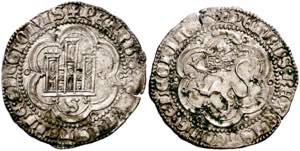 Pedro I (1350-1368). Sevilla. Blanca de ¿2 ... 