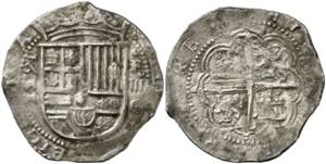1591/0. Felipe II. Granada. F. 4 reales. ... 