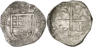 s/d. Felipe II. Sevilla. C. 8 reales. (AC. ... 