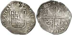 1593/1. Felipe II. Sevilla. B. 8 reales. ... 