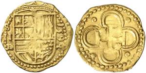 1591/0. Felipe II. Sevilla. H/. 2 escudos. ... 