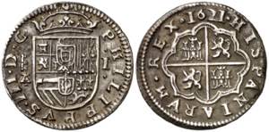 1621. Felipe III. Segovia. /. 1 real. (AC. ... 